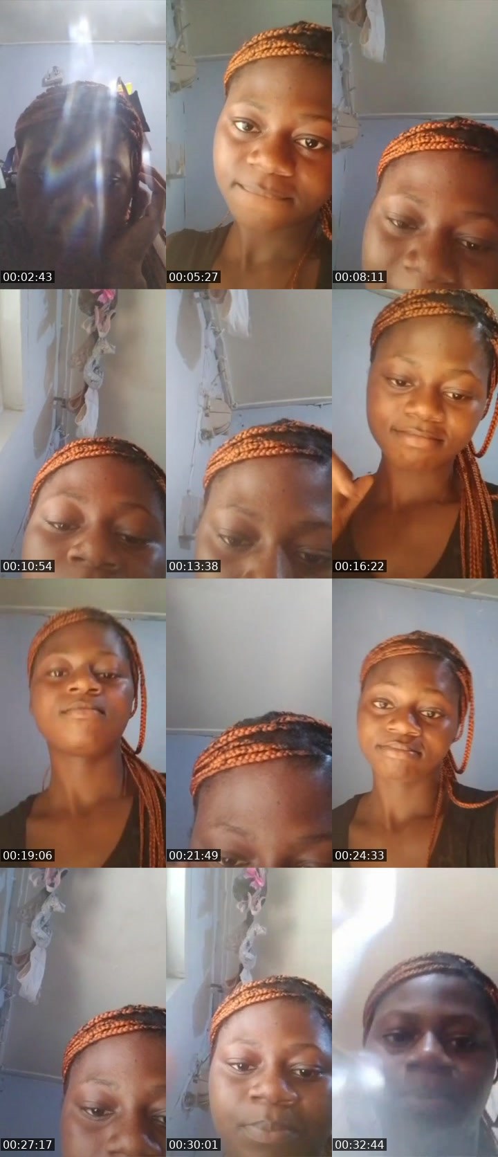 Contact-sheet preview of Patience Umoh's Liveme recording