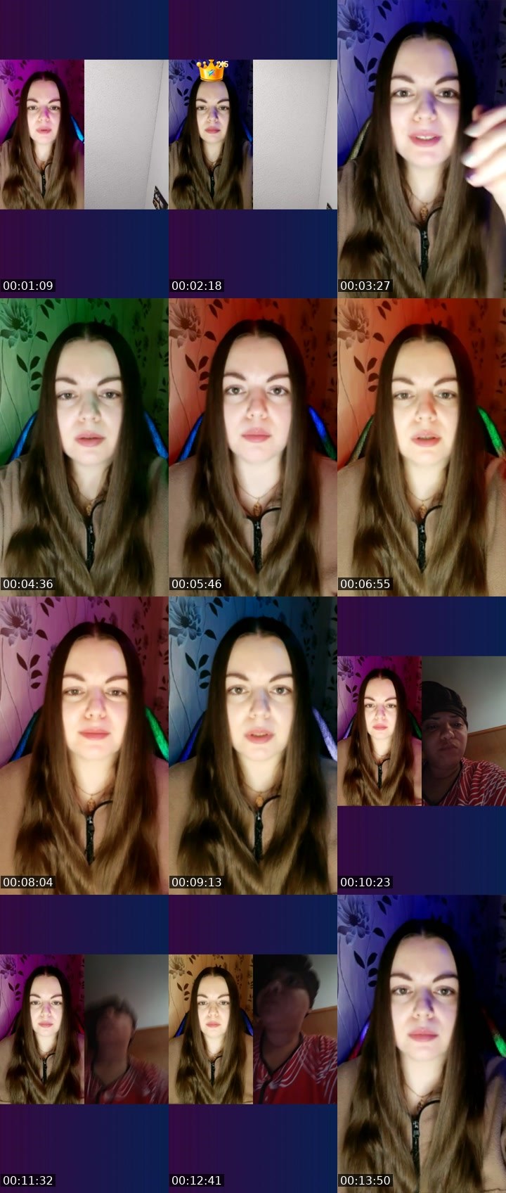 Contact-sheet preview of ꧁OL💜YA꧂😻's Liveme recording