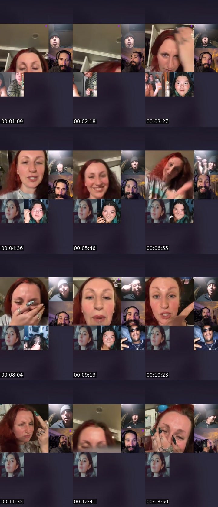 Contact-sheet preview of smirkylittleshi🎁's Liveme recording