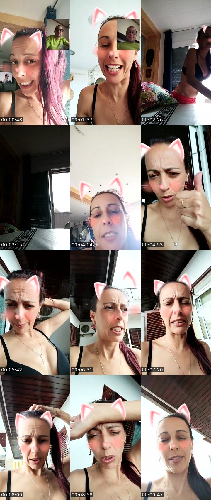 Contact-sheet preview of mi niña💃🫶's Liveme recording