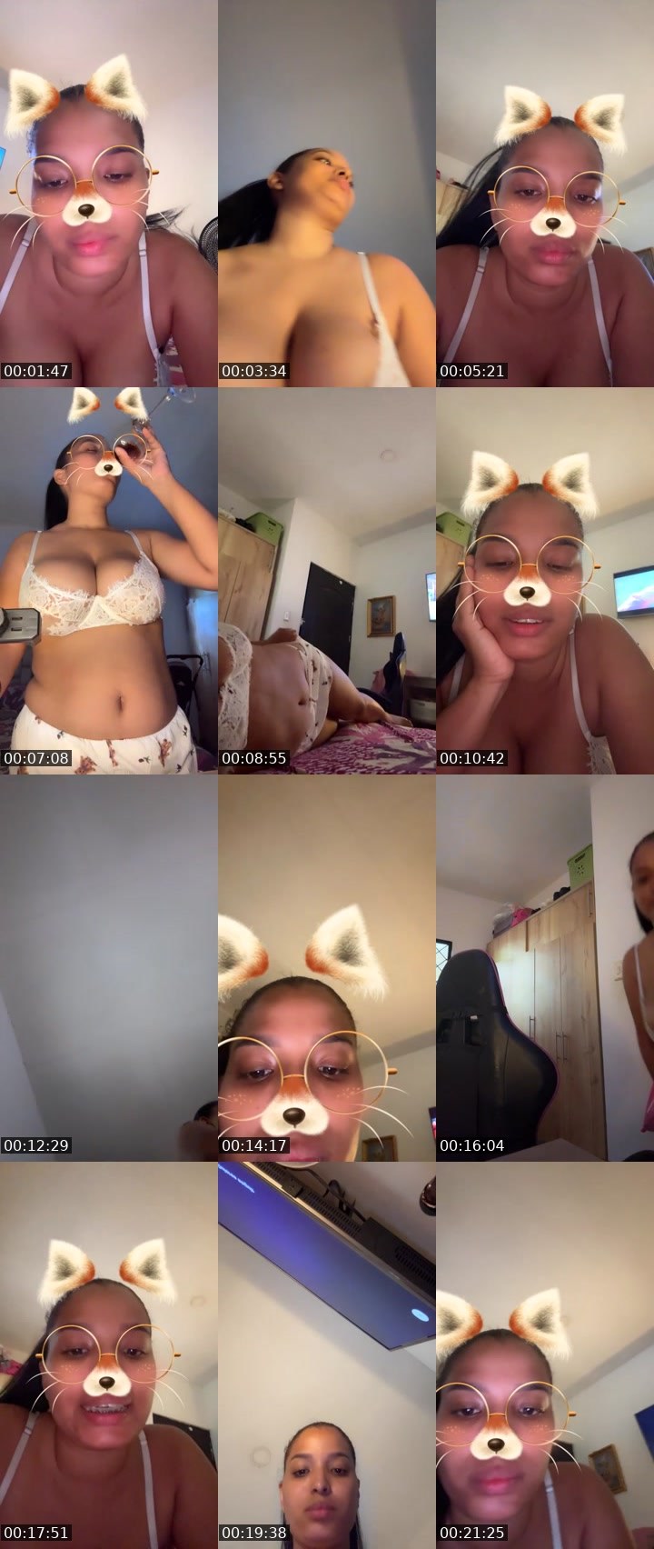 Contact-sheet preview of 🌈🃏DEVORA😏🍒's Liveme recording