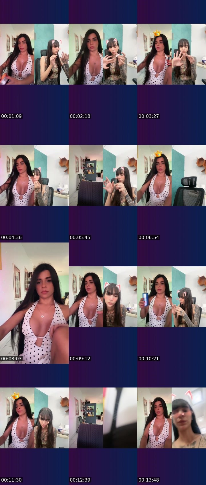Contact-sheet preview of 🌙✨Itsevellyn✨🌙's Liveme recording