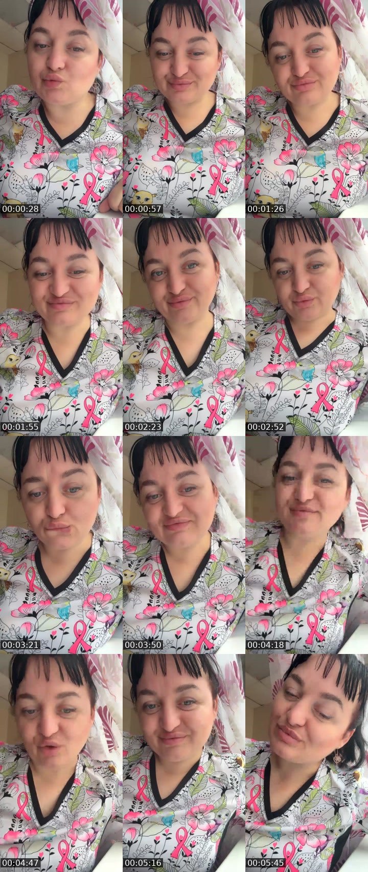 Contact-sheet preview of PERSIK🍑's Liveme recording