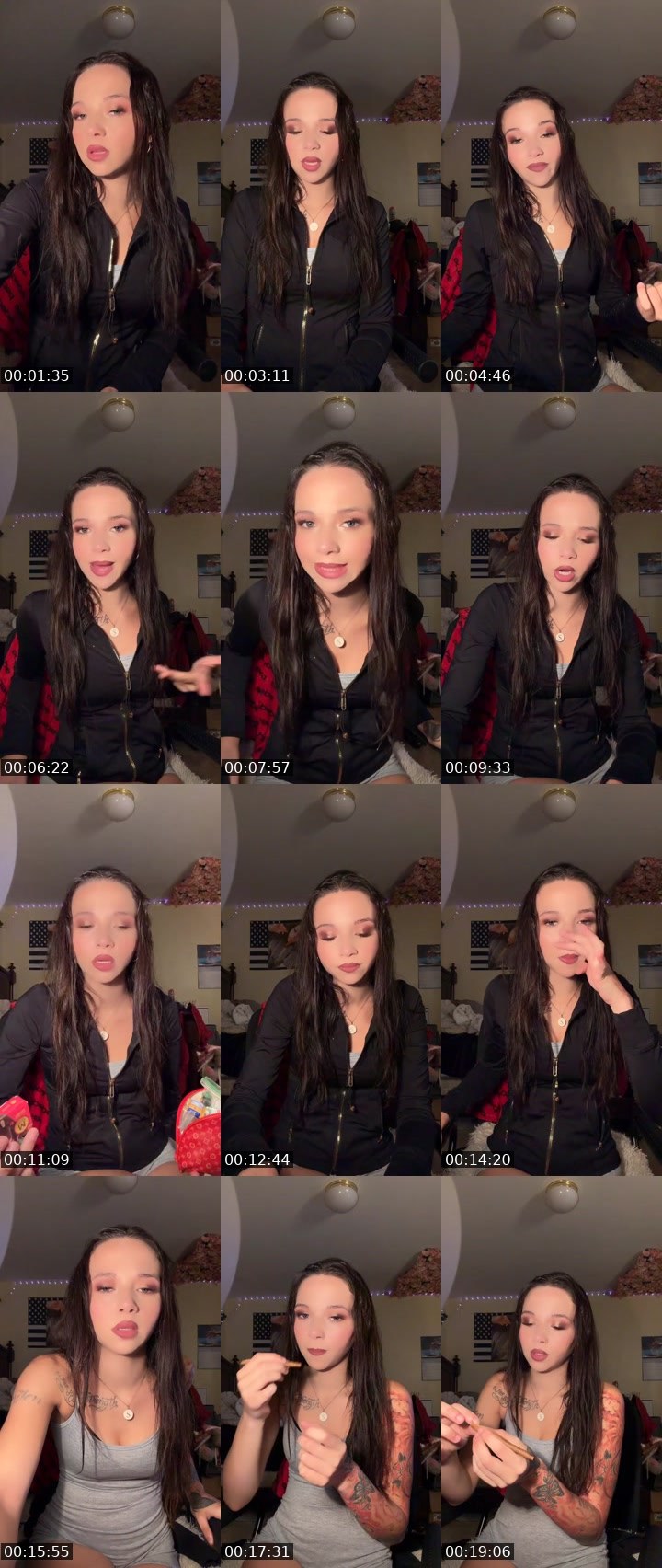 Contact-sheet preview of Goddessfaye's Liveme recording