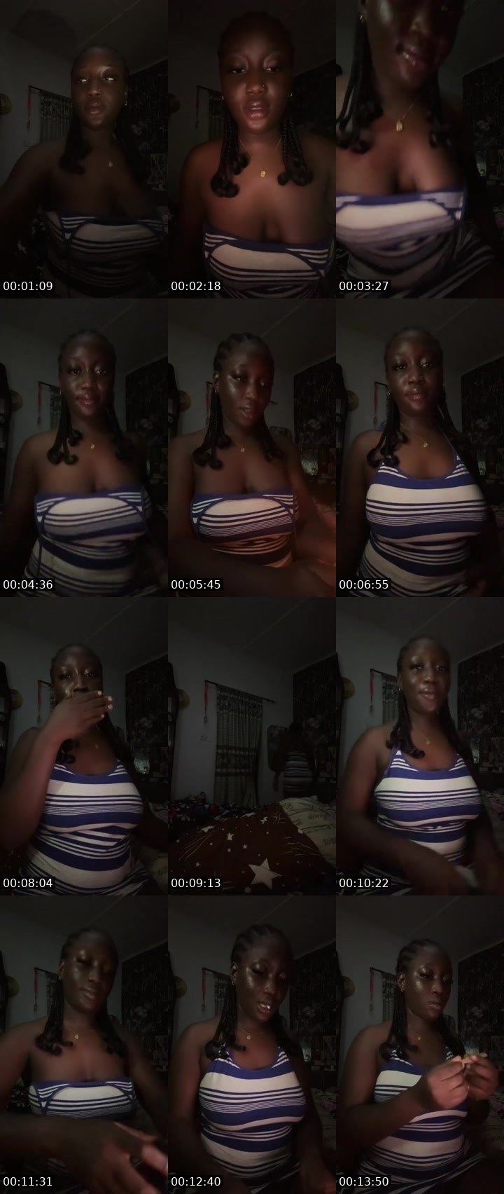 Contact-sheet preview of Black mistress😈❤️'s Liveme recording