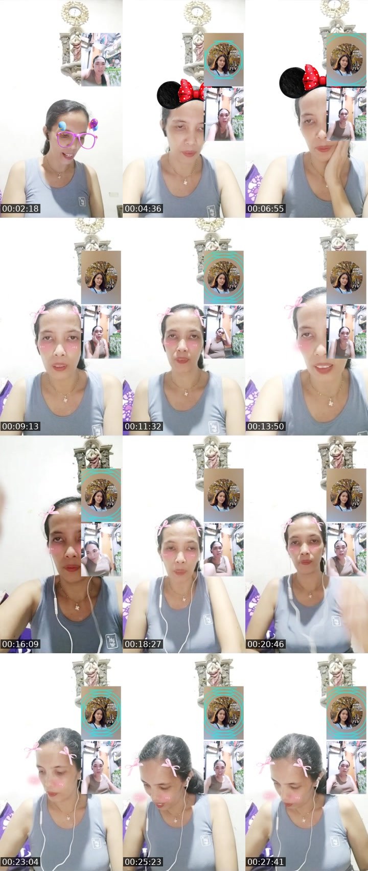 Contact-sheet preview of MESHERET🍓's Liveme recording