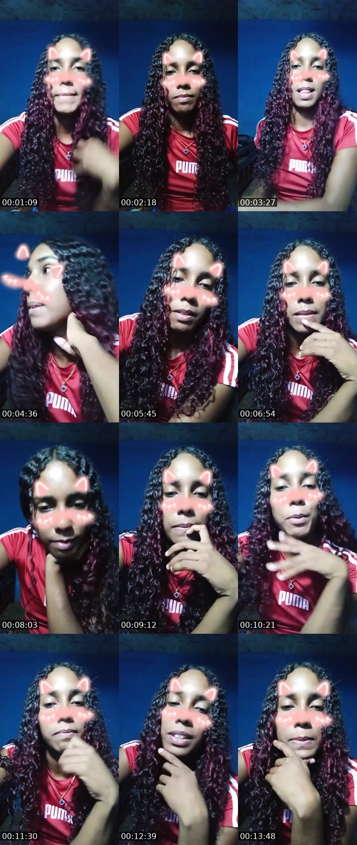 Contact-sheet preview of negrita🫦's Liveme recording