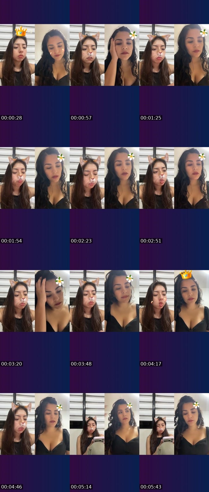 Contact-sheet preview of 🐰R♥️Sari🧸👻✌🏼's Liveme recording