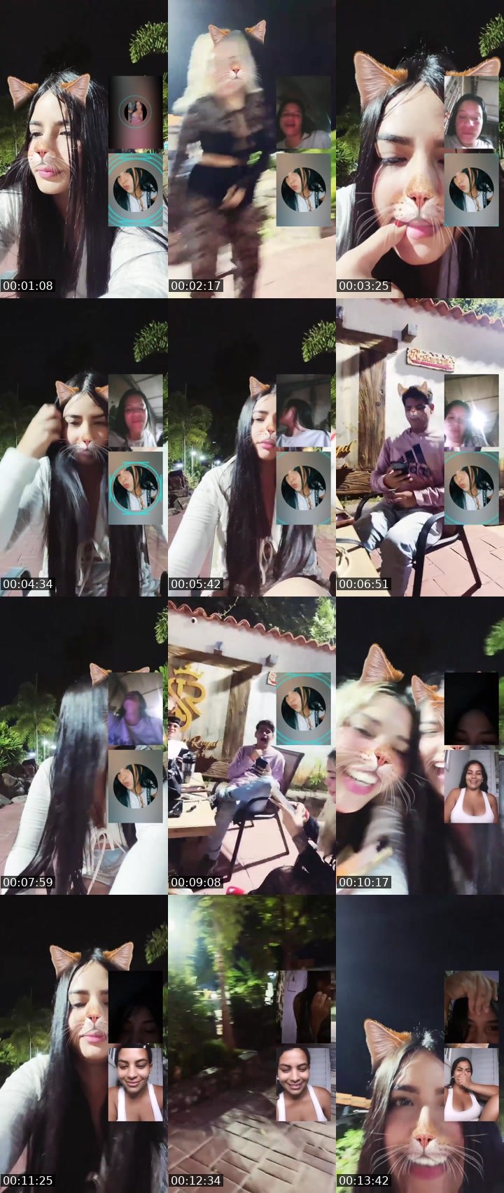 Contact-sheet preview of 👑⃤ Danielita🐰's Liveme recording