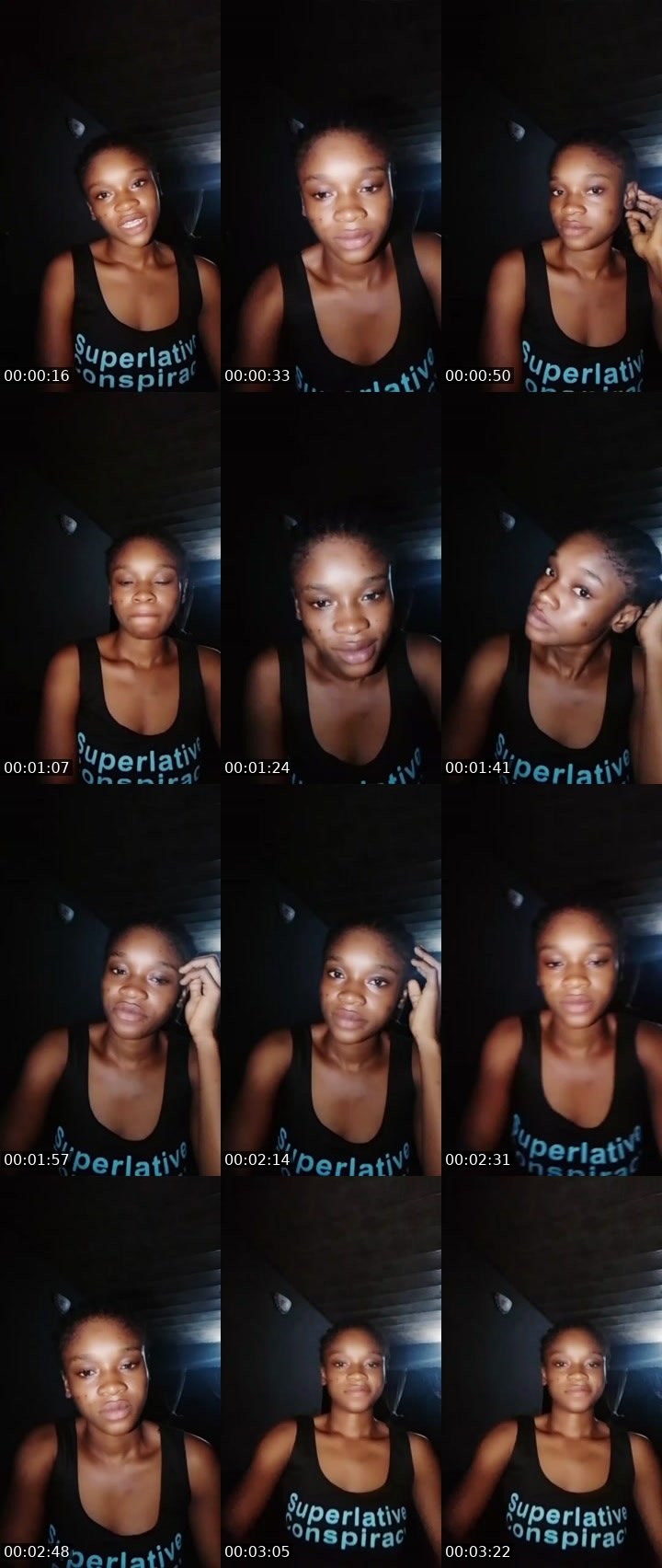 Contact-sheet preview of Aria❣️'s Liveme recording