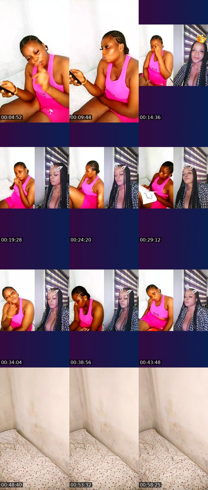 Contact-sheet preview of 🕊️CREAMY💜's Liveme recording