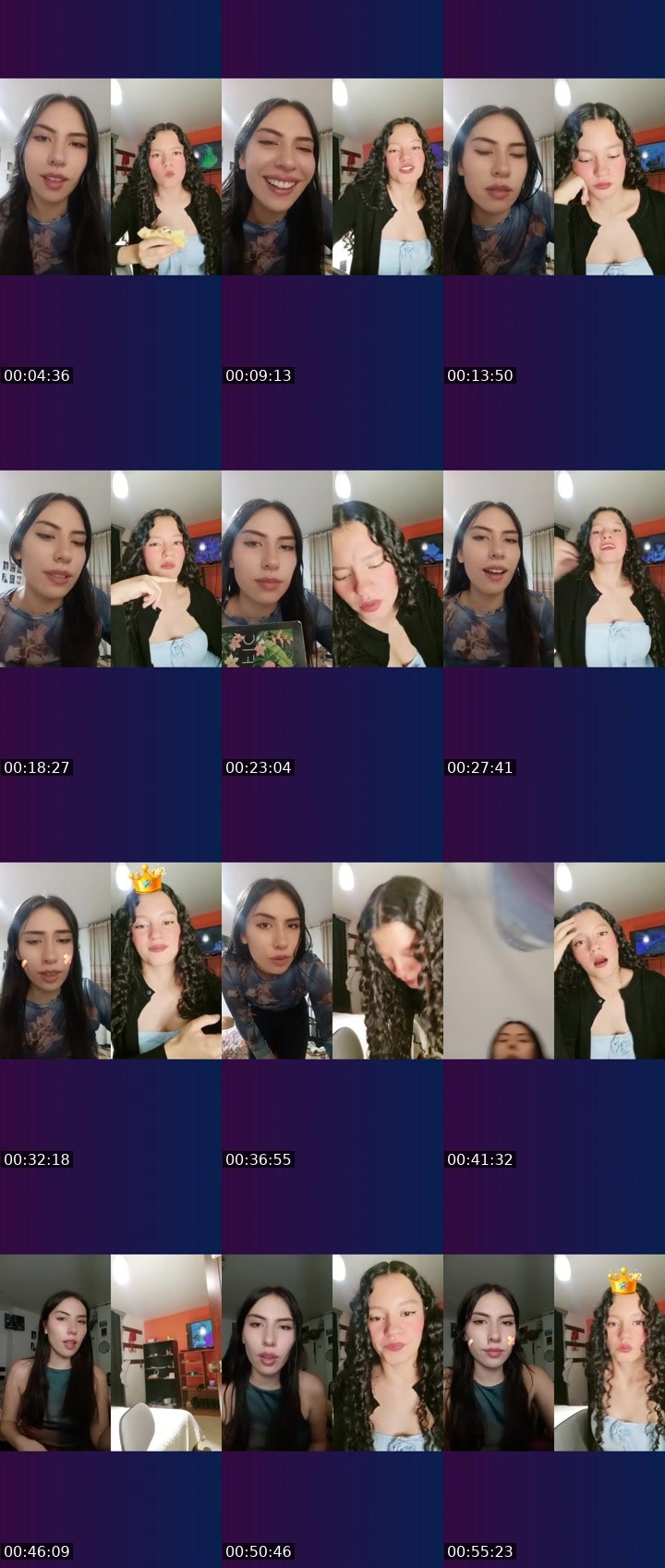 Contact-sheet preview of 🦋💫 Mila_22's Liveme recording