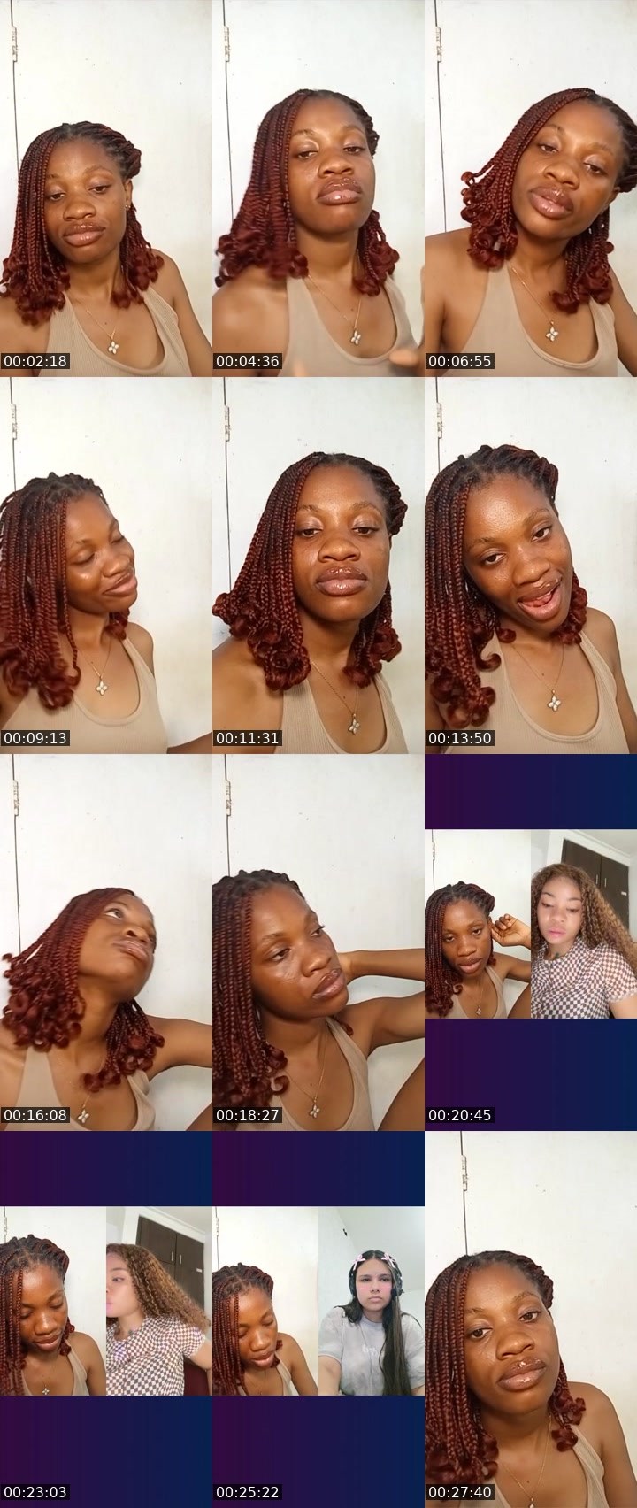 Contact-sheet preview of 🏦Fibi ❤️‍🔥🍭's Liveme recording
