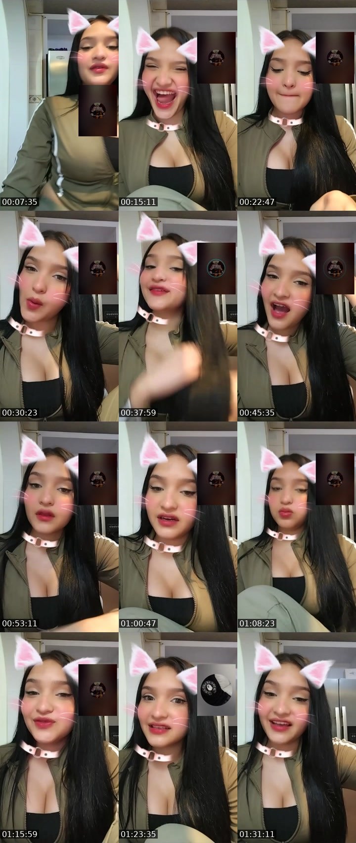 Contact-sheet preview of 🌸 ⃟Ambår ᥫ᭡.'s Liveme recording