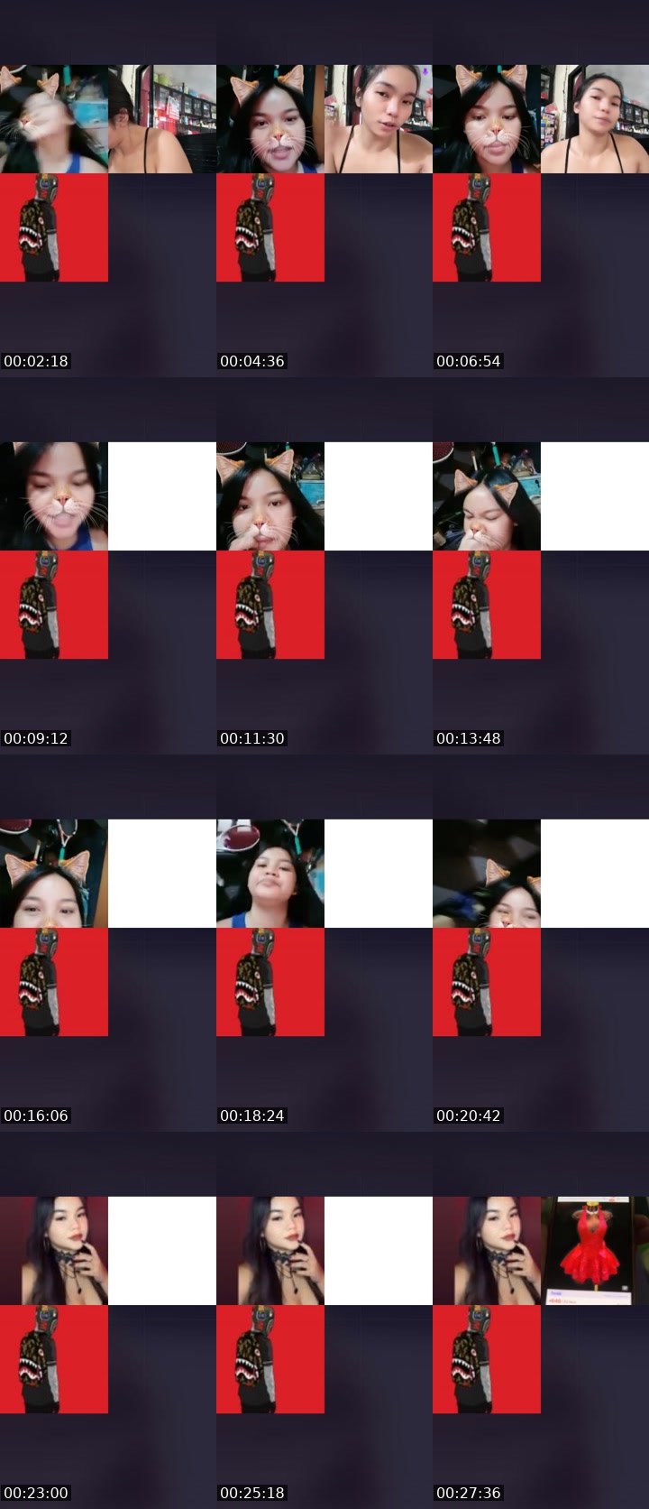Contact-sheet preview of 👸🍀 𝓢𝓮𝓽𝓽𝔂 🍂♉'s Liveme recording