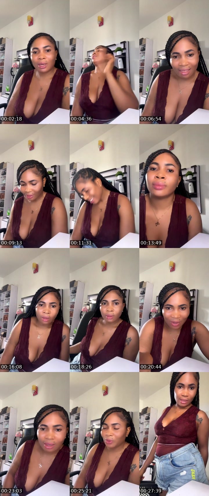 Contact-sheet preview of Glamora🫦's Liveme recording