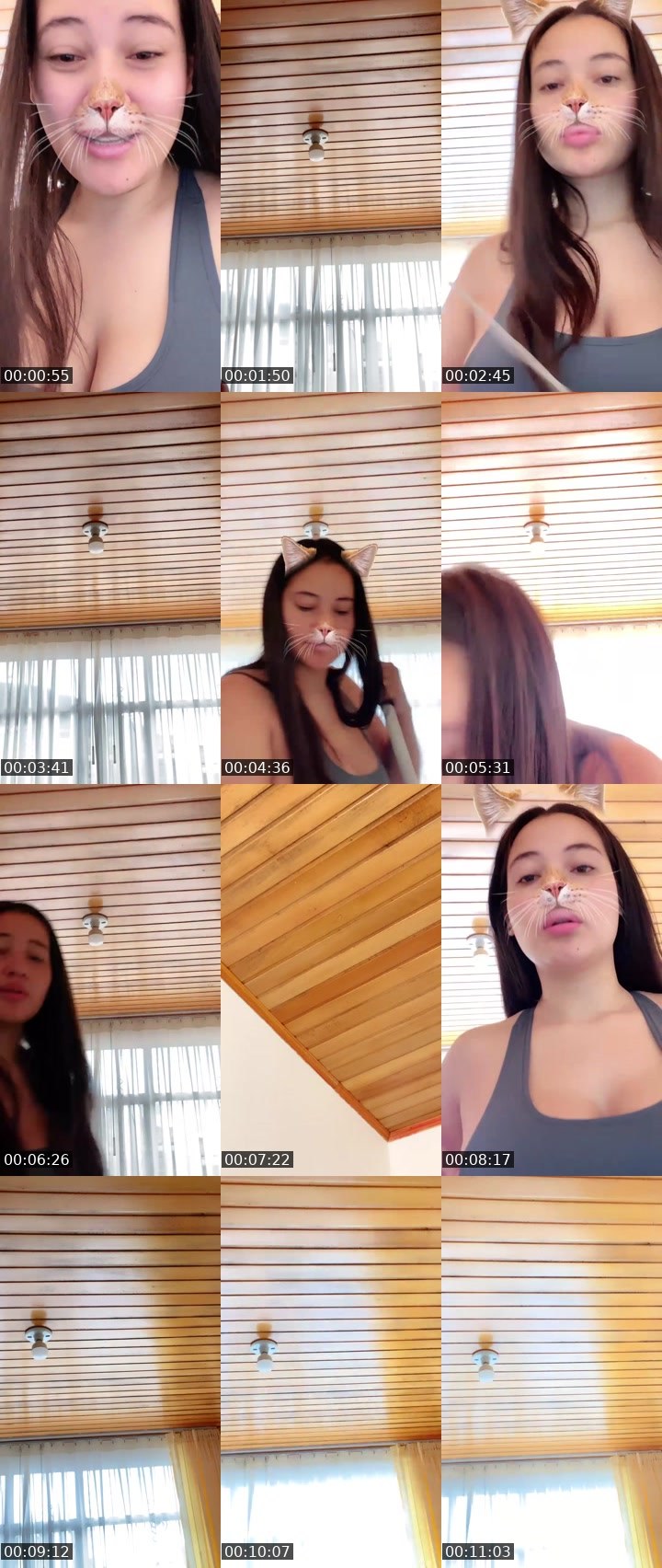 Contact-sheet preview of Cleopatra🪐🧸🔥's Liveme recording