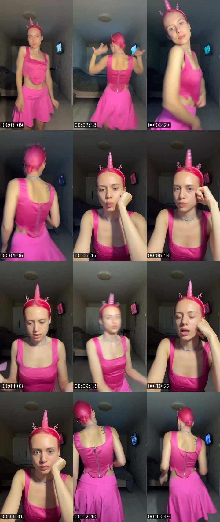 Contact-sheet preview of Olya_Pink🎀's Liveme recording