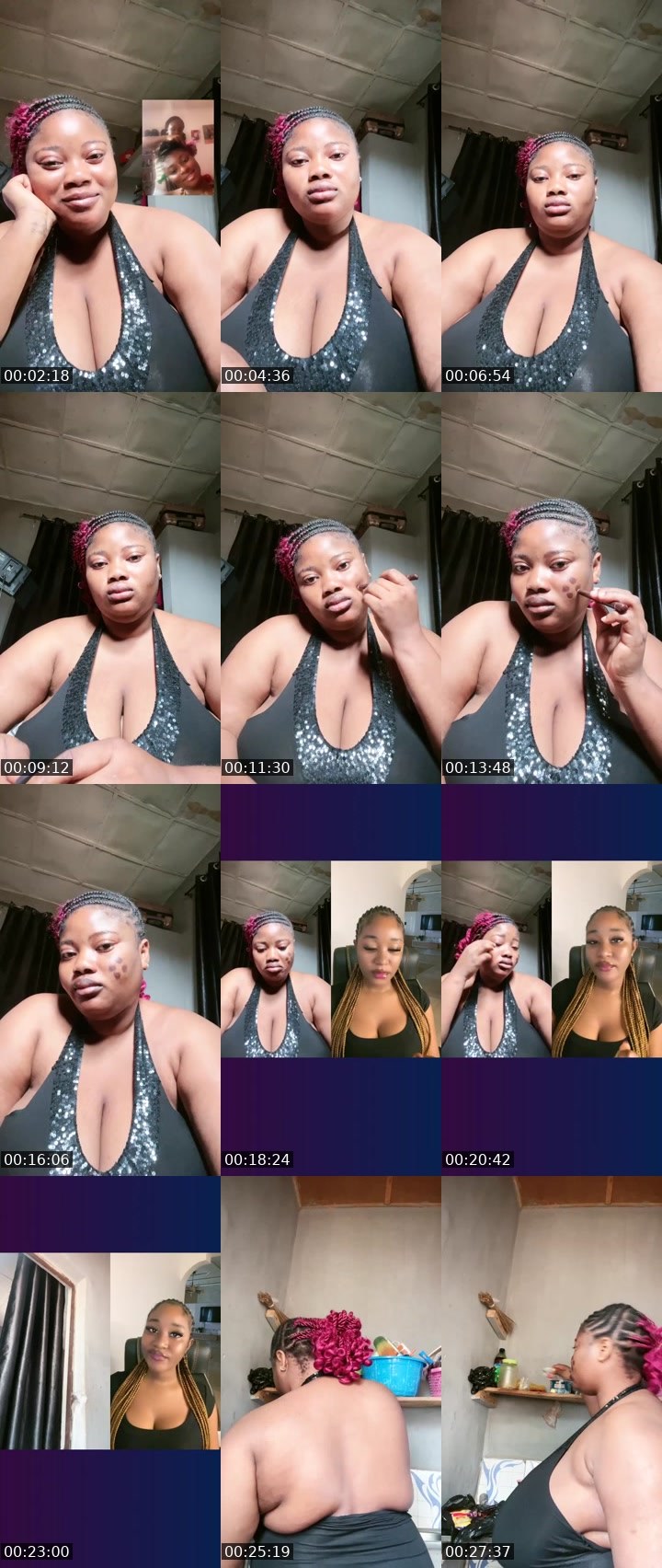 Contact-sheet preview of BigTeemah ❤️'s Liveme recording