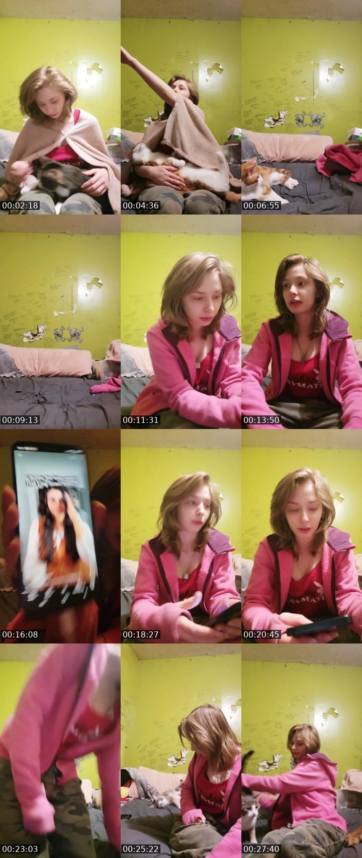 Contact-sheet preview of Lia Wulf's Liveme recording