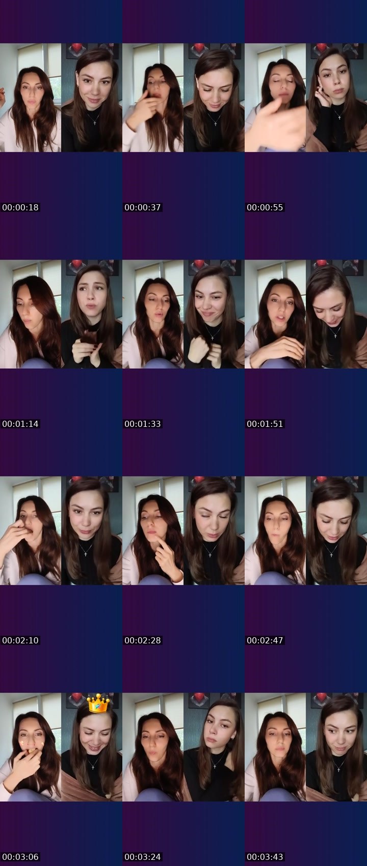 Contact-sheet preview of 💯Oly's Liveme recording