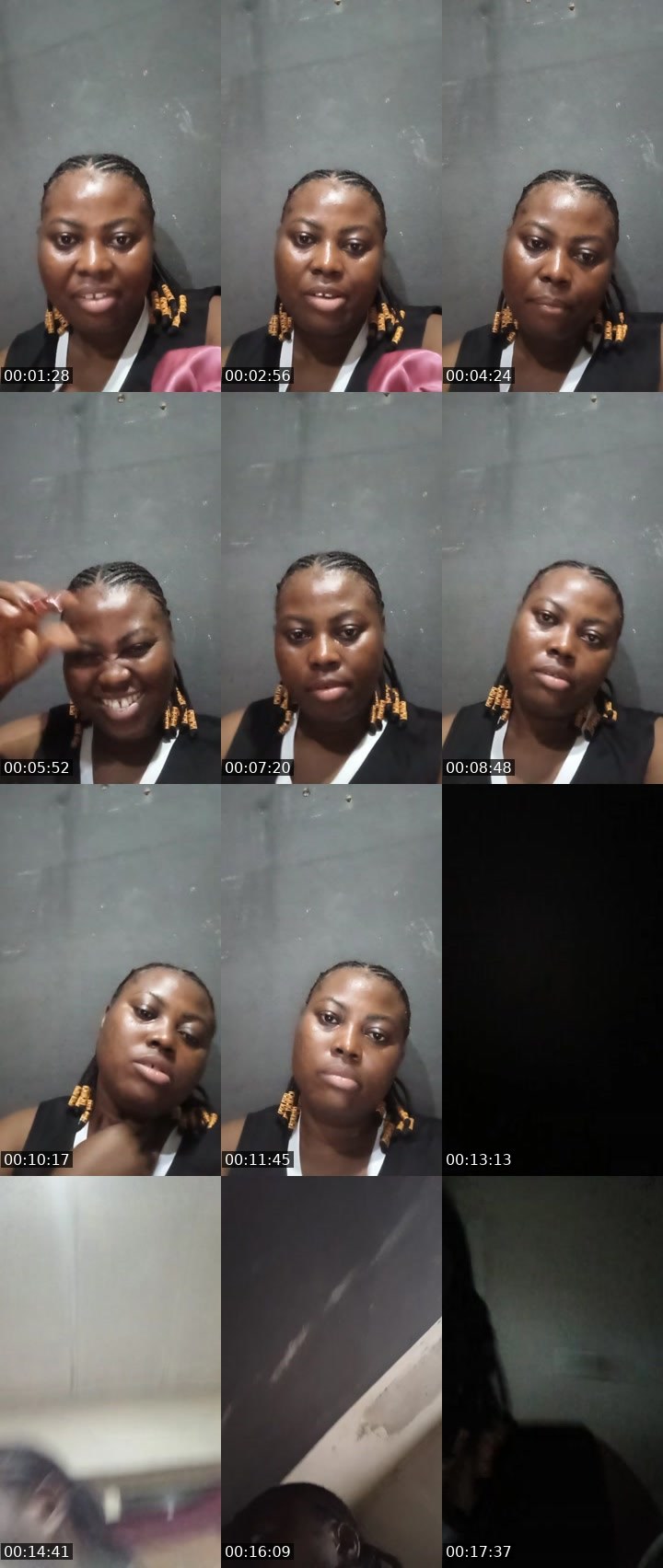 Contact-sheet preview of pretty Ruthie's Liveme recording