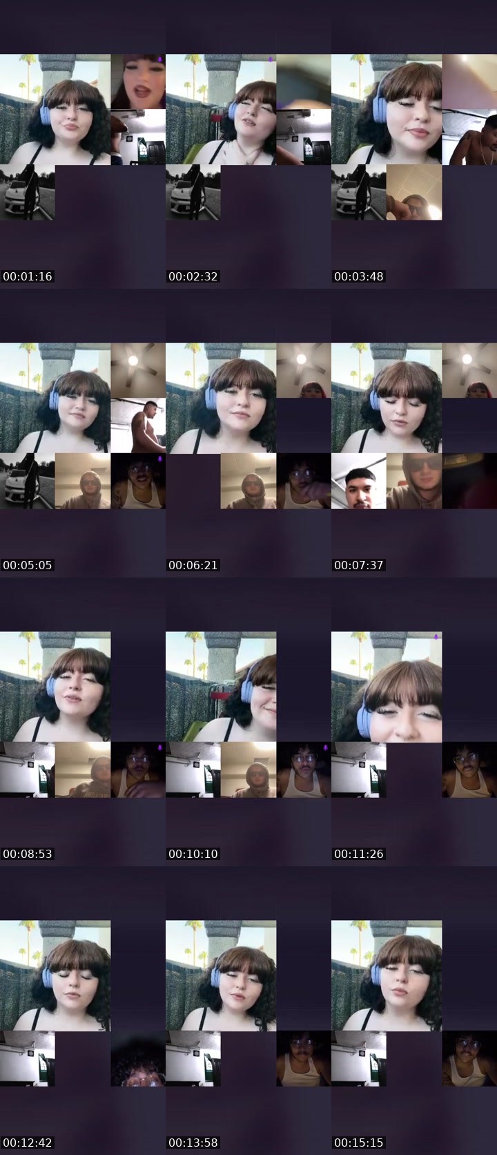 Contact-sheet preview of 𝒱𝒶𝓃𝓃𝒶☽'s Liveme recording
