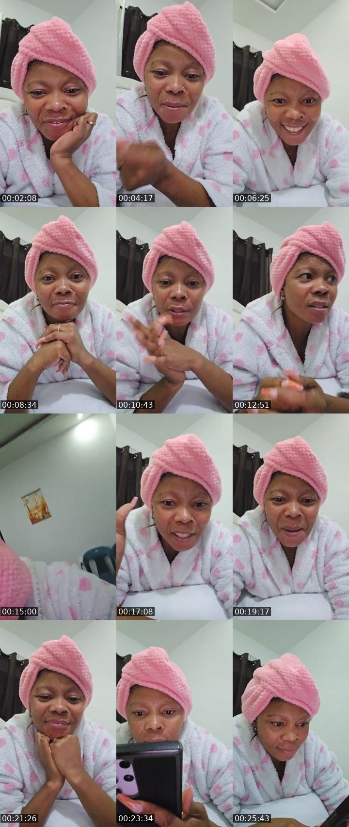 Contact-sheet preview of Abigail Amos's Liveme recording