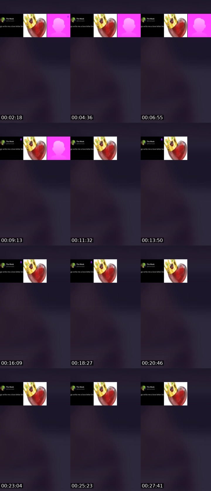 Contact-sheet preview of sugar & spice 💛's Liveme recording