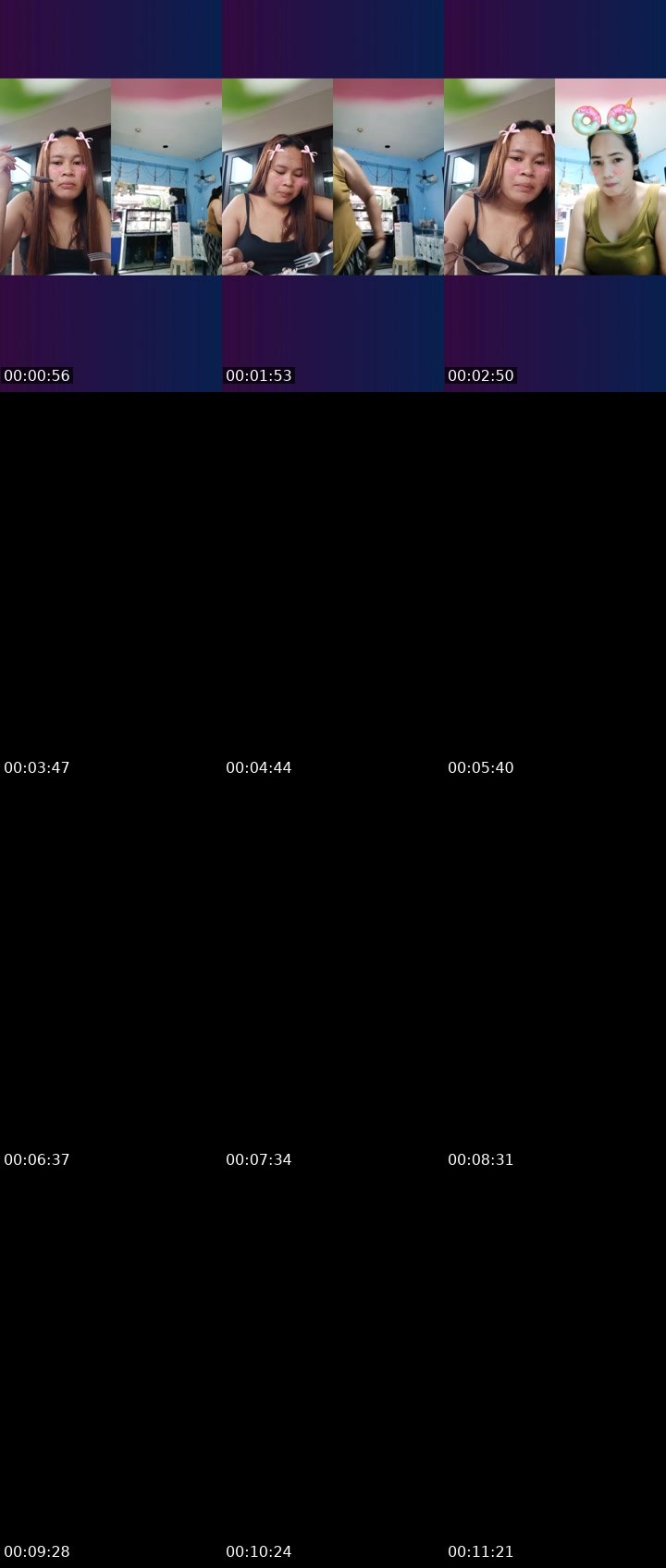 Contact-sheet preview of ❄️Eden 🔷️👑's Liveme recording