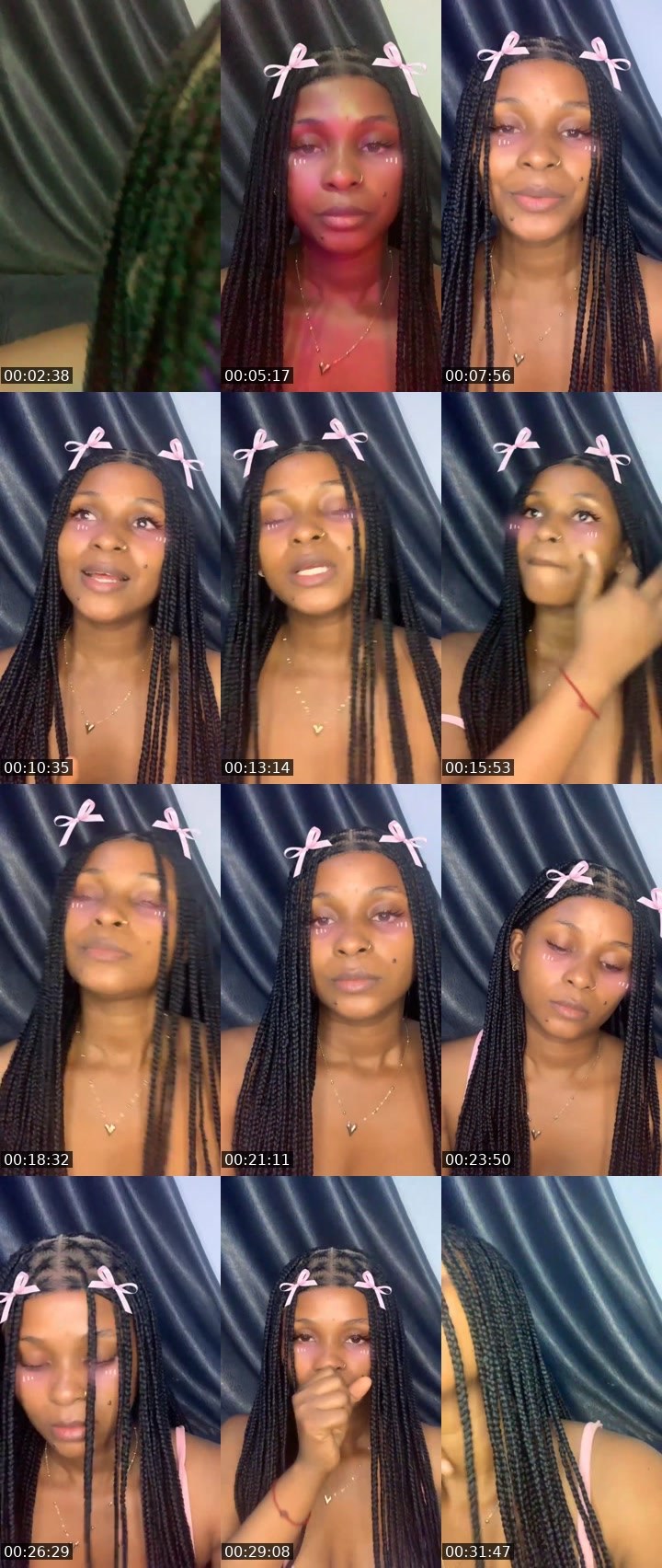 Contact-sheet preview of 💸🌹Dǎwñ🏦🤍🍭's Liveme recording