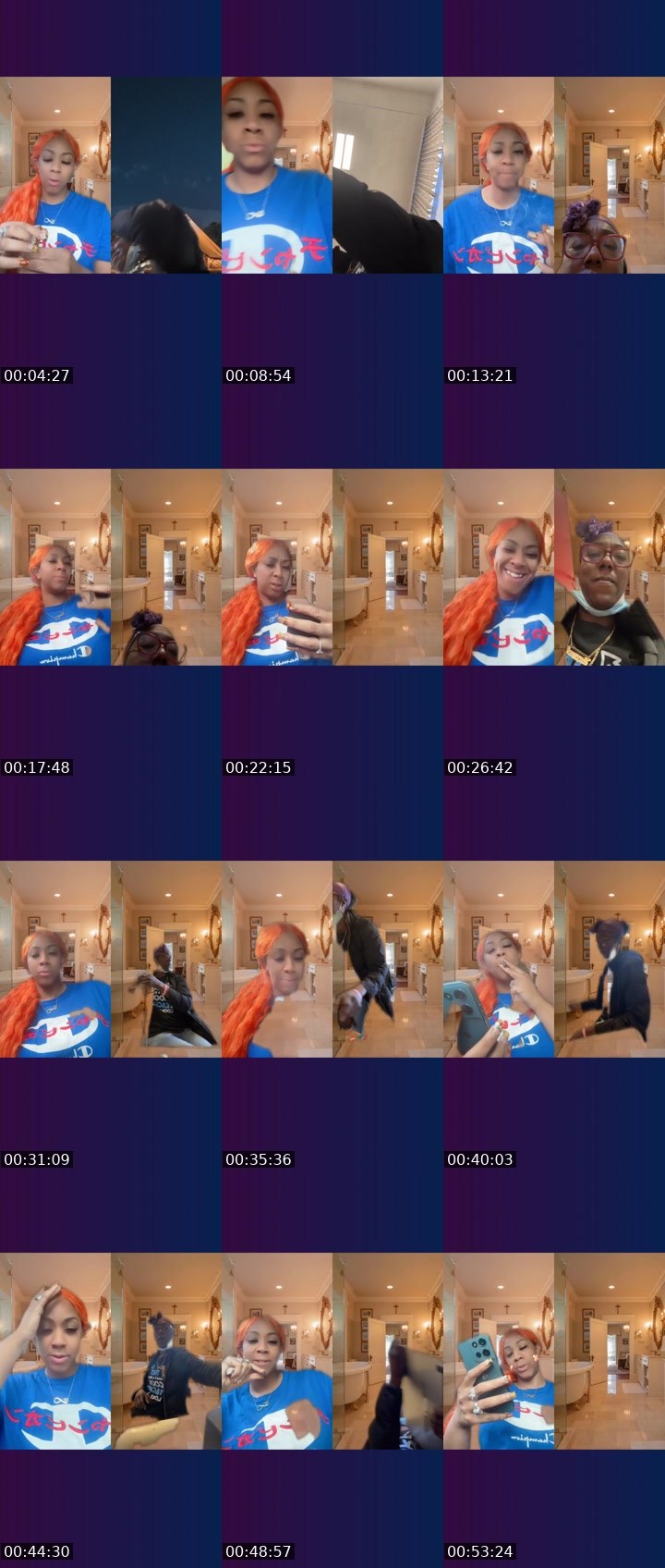 Contact-sheet preview of 🦾🐻Highyella🔆⃤'s Liveme recording
