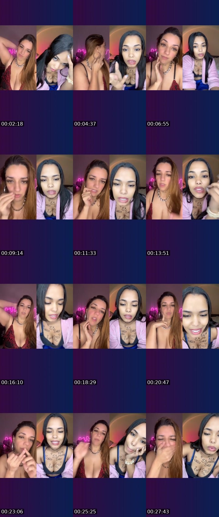 Contact-sheet preview of Line Ribeiro 😎's Liveme recording