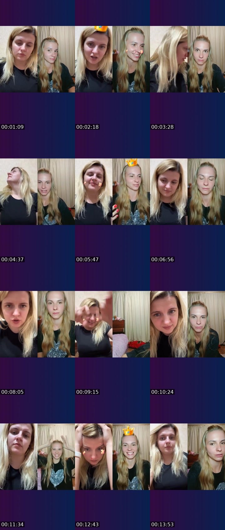 Contact-sheet preview of ᴄᴏsᴍɪᴄ🤍's Liveme recording