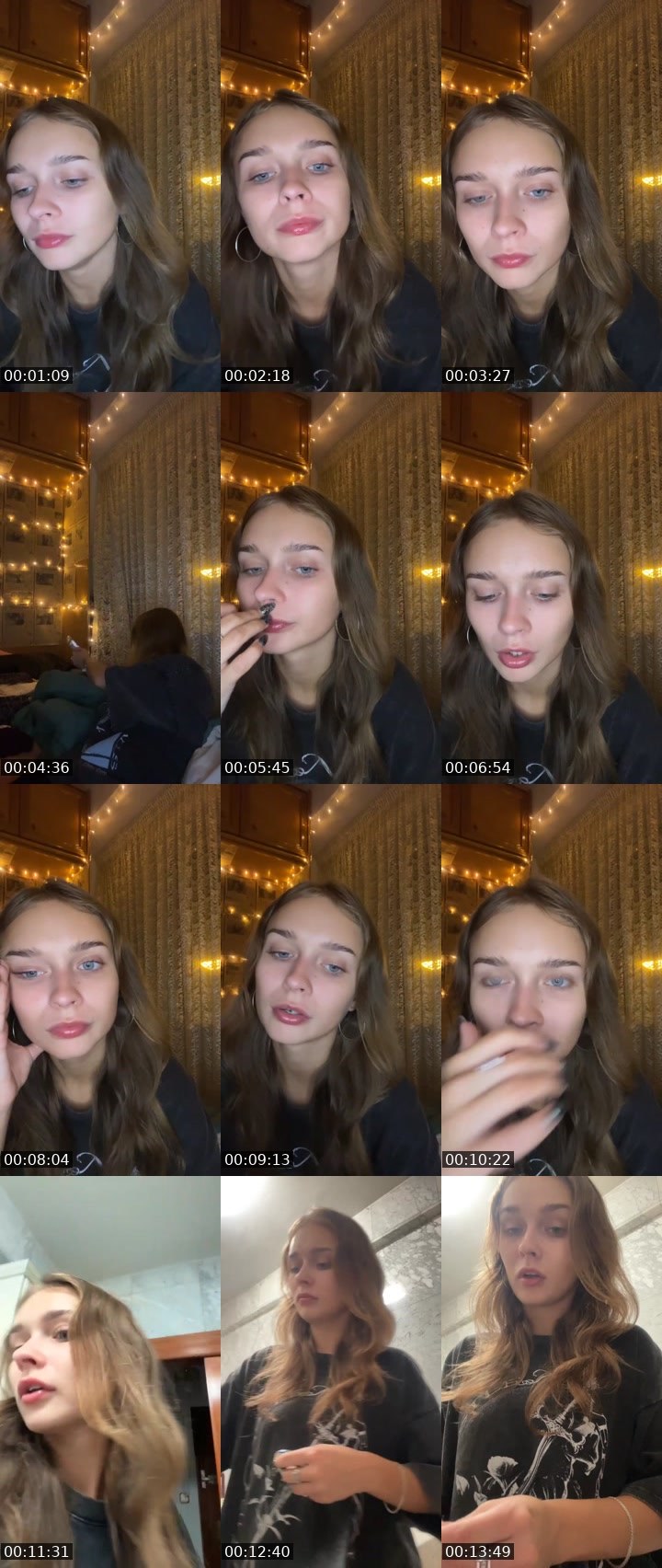 Contact-sheet preview of karo🥰's Liveme recording