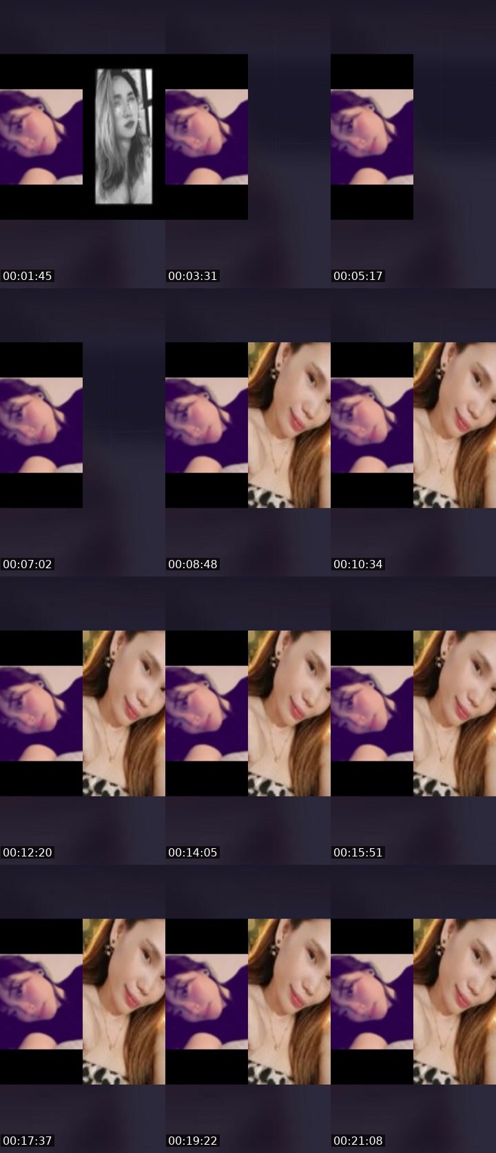 Contact-sheet preview of -||ཀ ▶︎𝓐vᥱ𝓇y♪'s Liveme recording