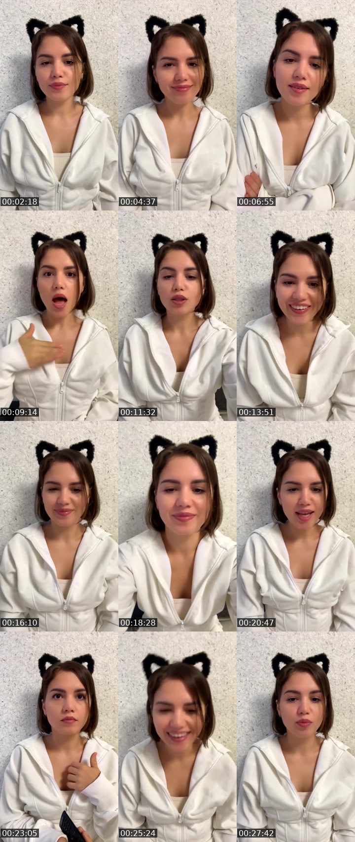 Contact-sheet preview of Valentina❤️☺️🫶's Liveme recording