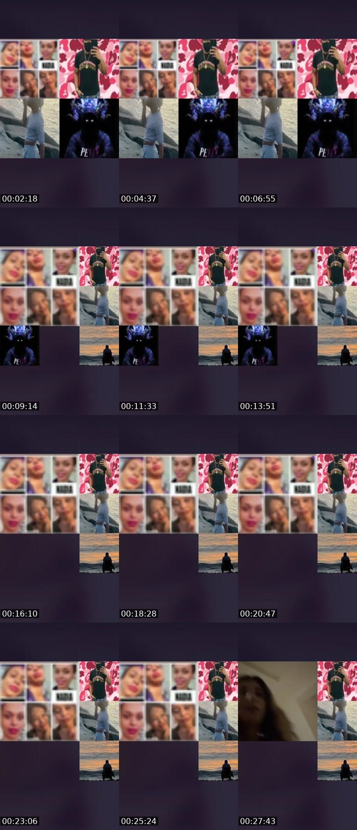 Contact-sheet preview of Mιʂʂ.6 𓅓's Liveme recording