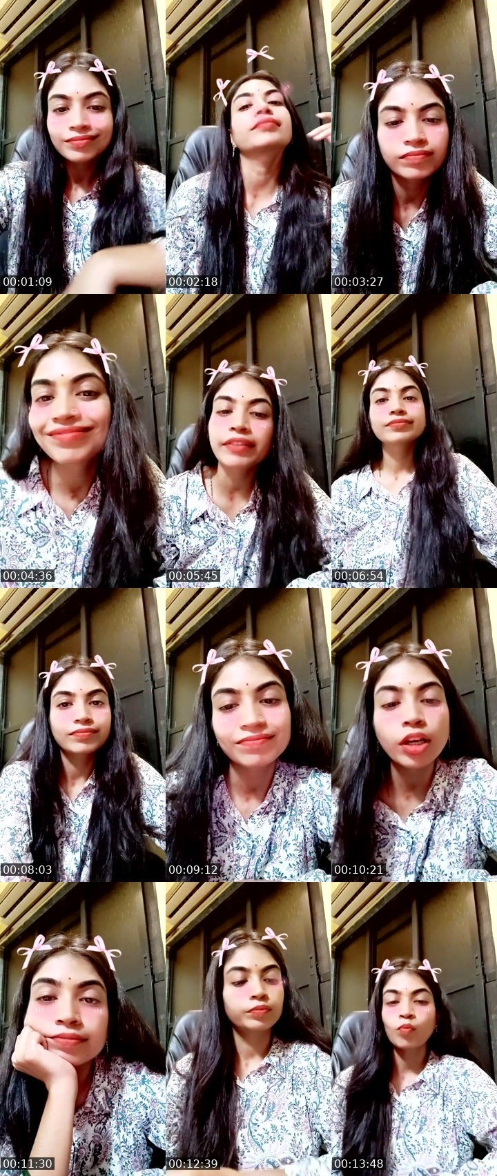 Contact-sheet preview of Tiya 99's Liveme recording