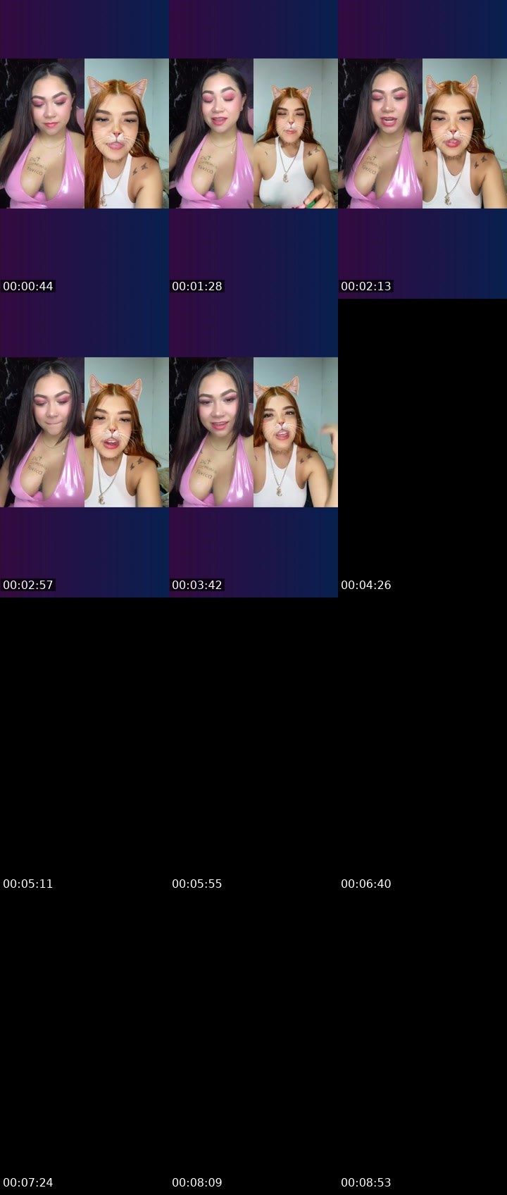 Contact-sheet preview of 🦋🐬sofi✰Lღ🦋🎭's Liveme recording