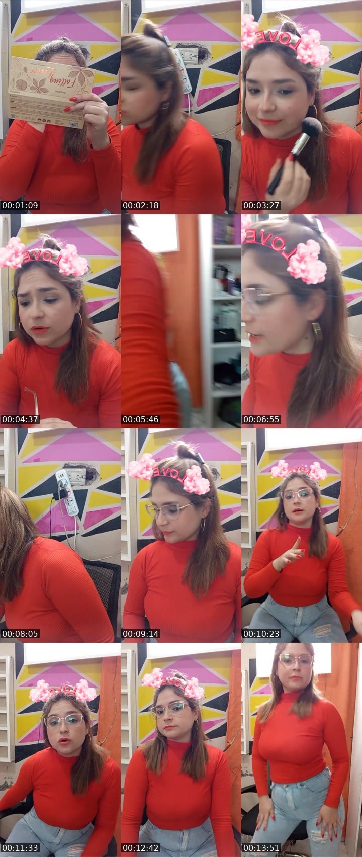 Contact-sheet preview of Sofíii 🪩's Liveme recording