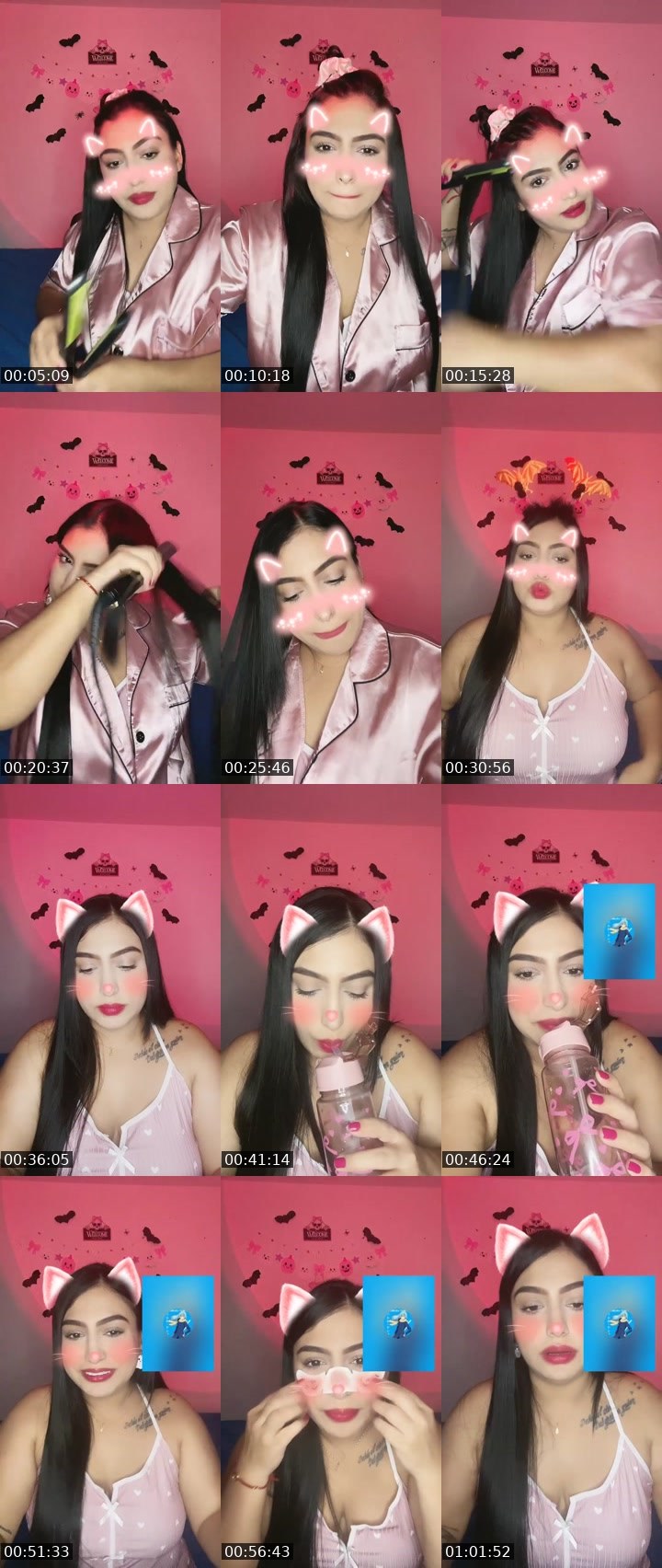 Contact-sheet preview of 🌐 🎀 ναηєє 🎀's Liveme recording