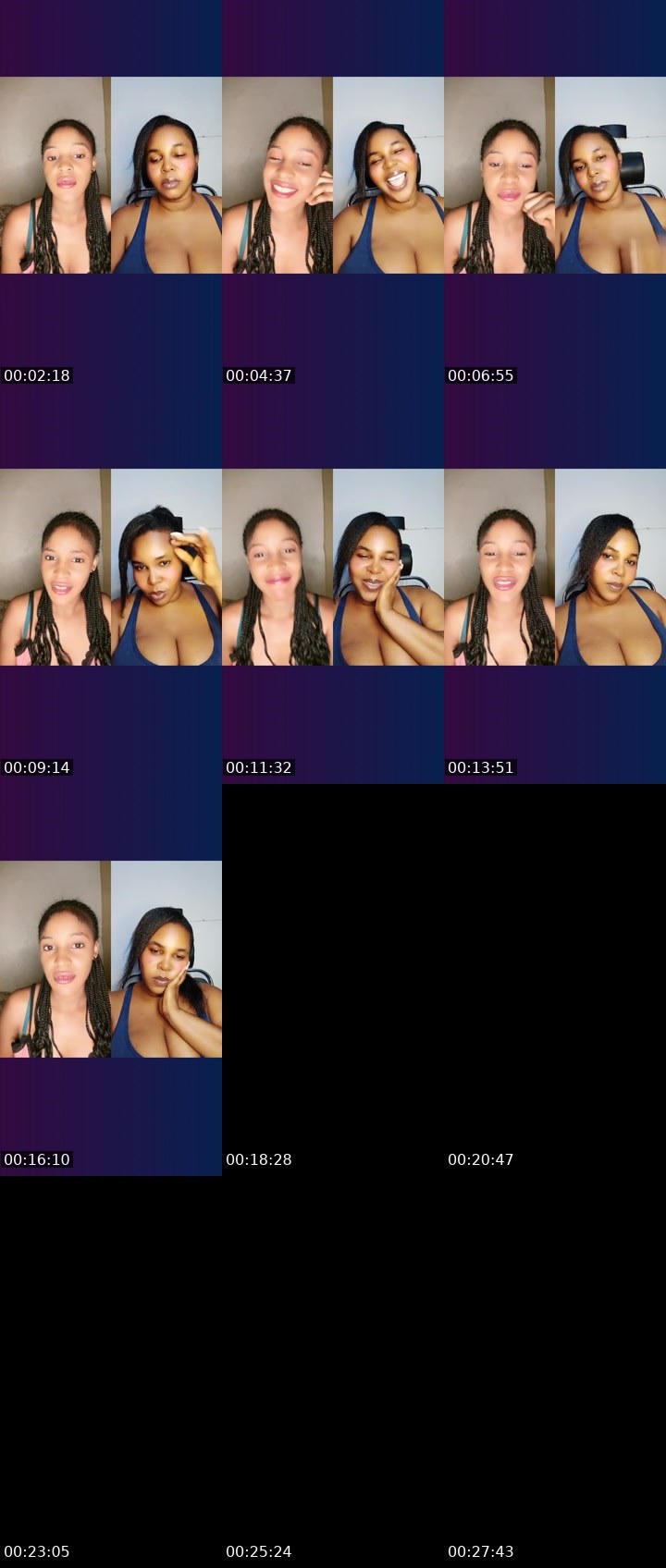Contact-sheet preview of honey baby🤭🏦's Liveme recording