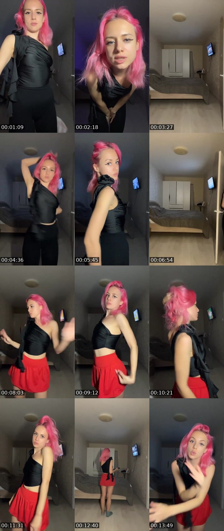 Contact-sheet preview of Olya_Pink🎀25К💎🙏's Liveme recording