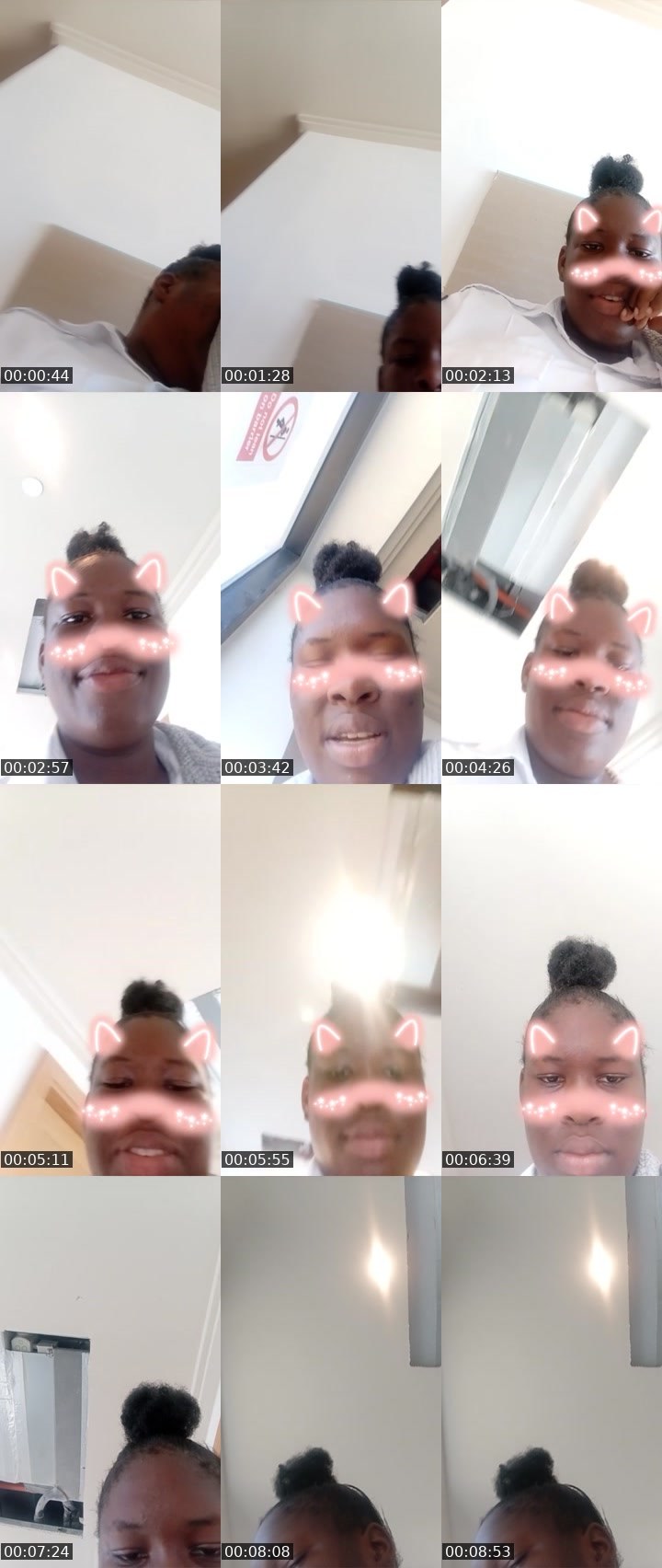Contact-sheet preview of Tonisha slim's Liveme recording