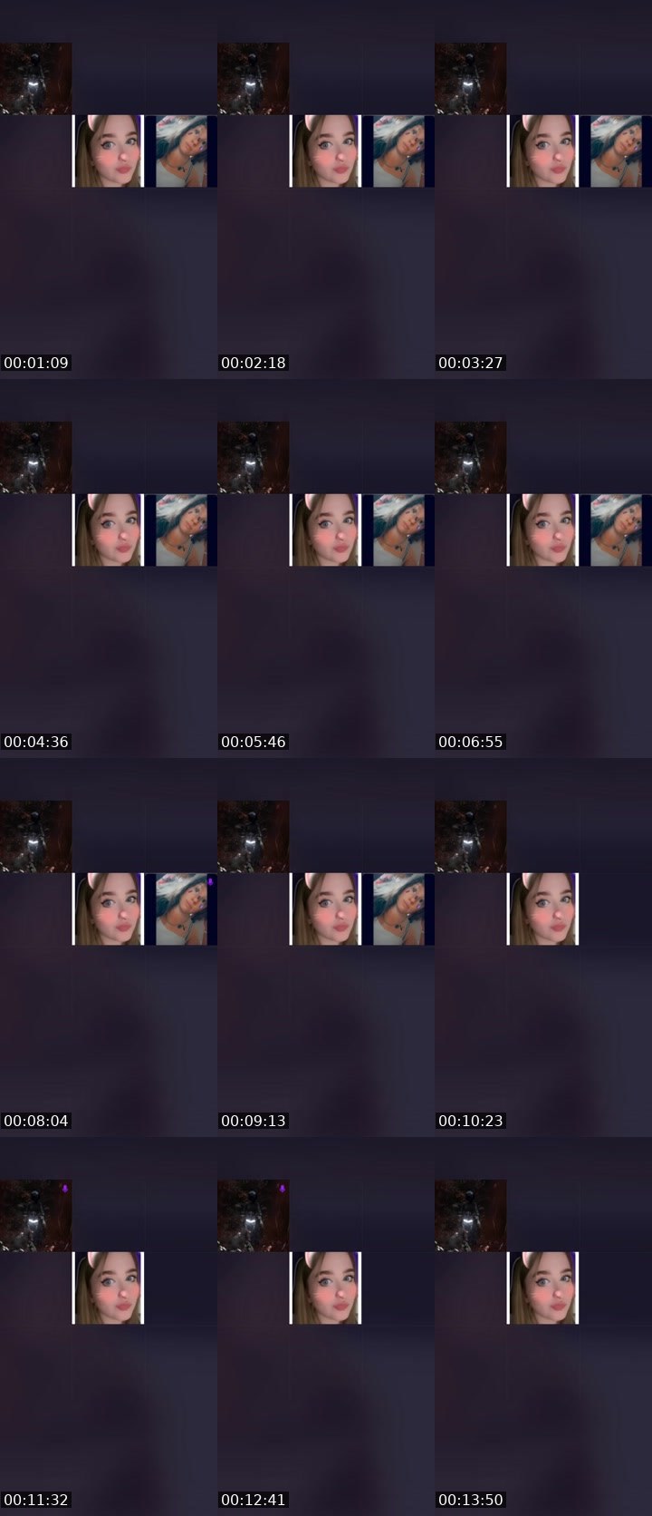 Contact-sheet preview of 💫 Ola 💫's Liveme recording