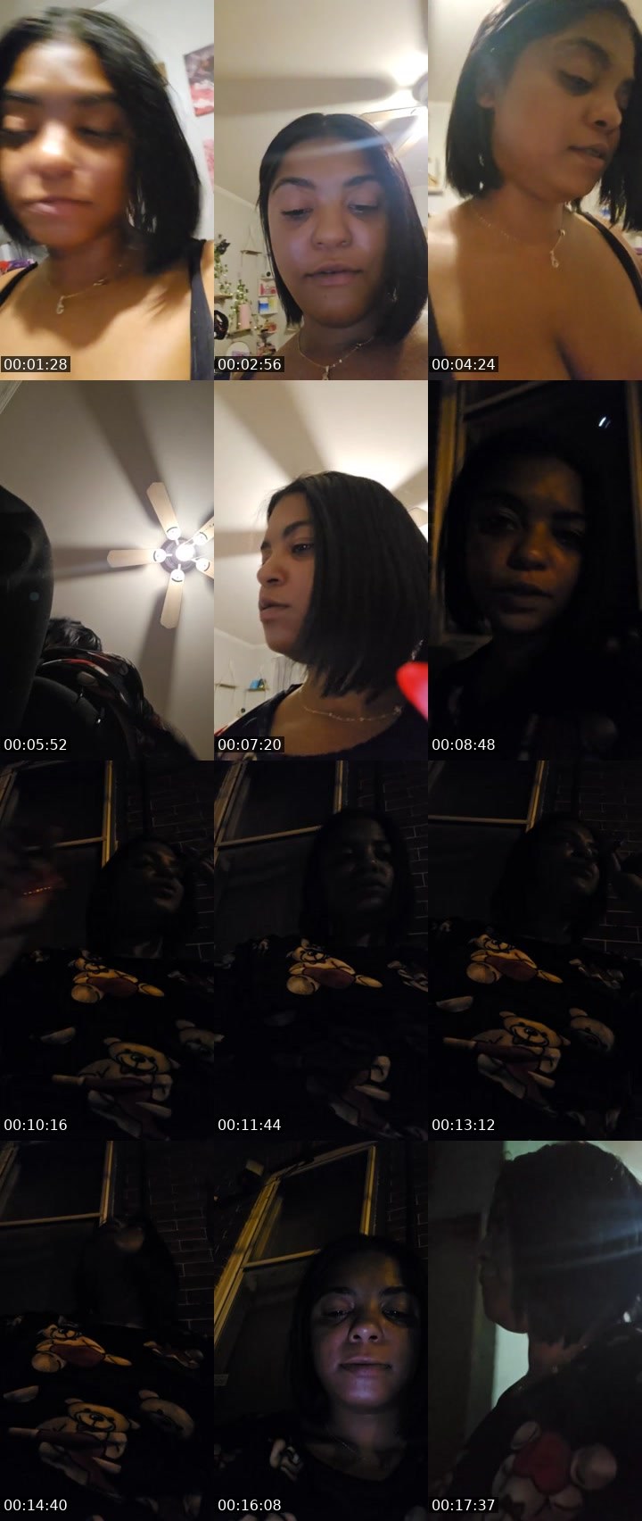 Contact-sheet preview of Gabby Dominican's Liveme recording