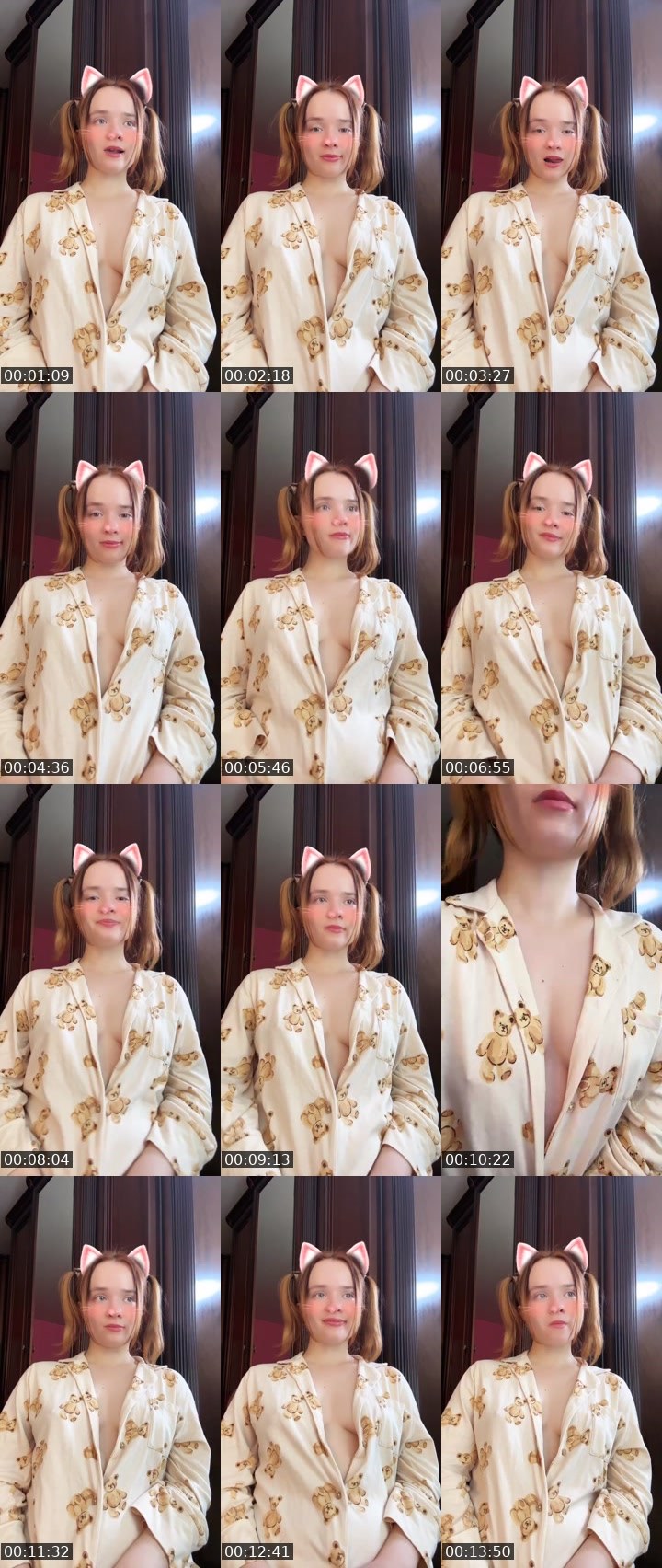 Contact-sheet preview of Tanya Oink-Oink's Liveme recording