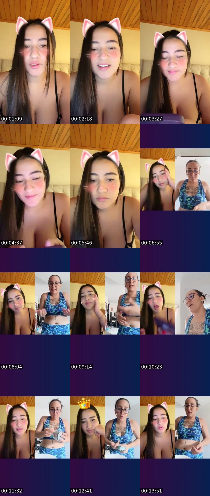 Contact-sheet preview of 50k🔥🙏🏽Cleopatra🪐's Liveme recording
