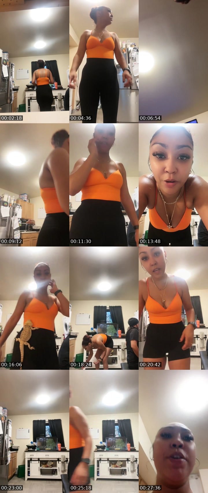 Contact-sheet preview of Ms. Hennessy 🥃's Liveme recording